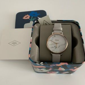 Fossil Women’s Grey Leather Watch